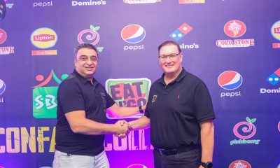 Ziad Maalouf, MD CEO Seven Up Bottling Company, Patrick McMicheal, Group CEO Eat'N'Go Africa