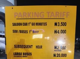 Parking Tariff