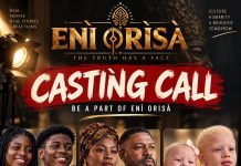 Eni Orisa Film Project Announces Open Casting Call for New Talents in Lagos Eni Orisa