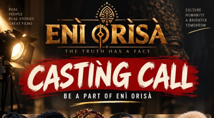 Eni Orisa Film Project Announces Open Casting Call for New Talents in Lagos Eni Orisa