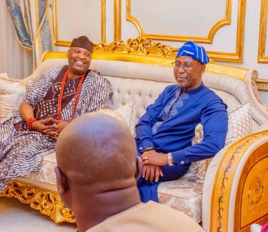 Adron Chairman Adetola Emmanuelking Congratulates Anthony Osibodu on Coronation as Bobajiro of Ilishan-Remo Anthony Osibodu,Adetola Emmanuelking